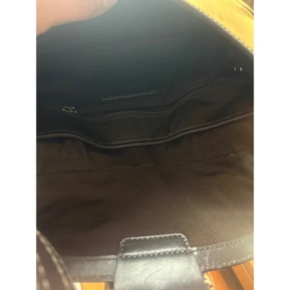 Coach Legacy Buckle Flap Shoulder Bag Tan Brown Leather Silver Hardware - Picture 2 of 9